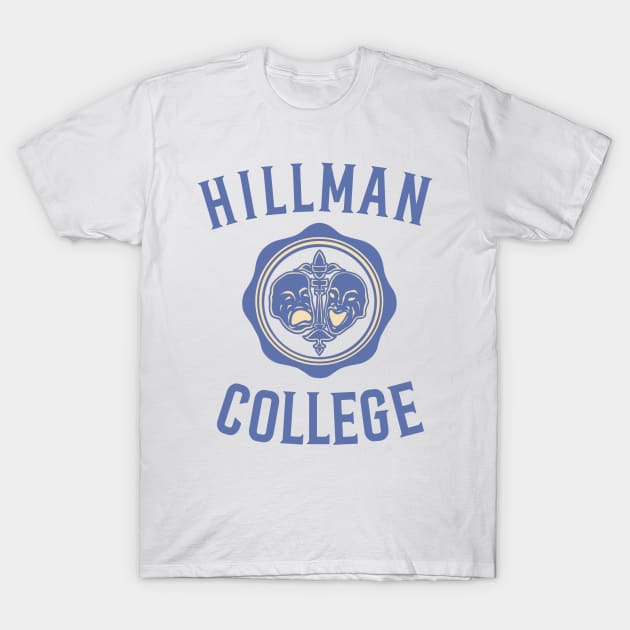 Hillman College - Blue T-Shirt by asterami